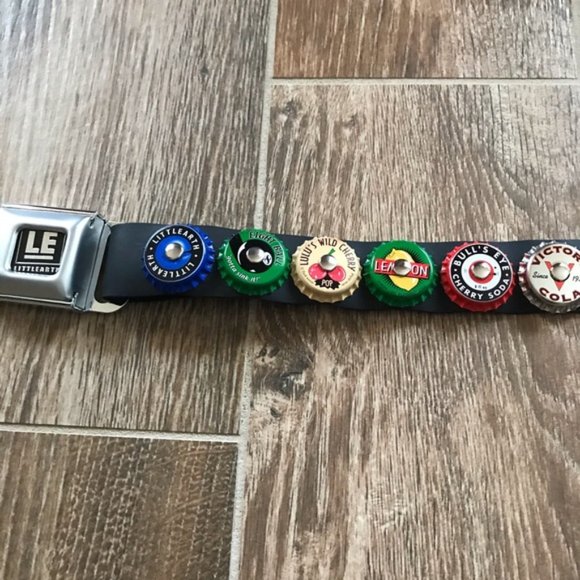 Littleearth seat belt bottle cap punk belt 33 - Picture 3 of 6